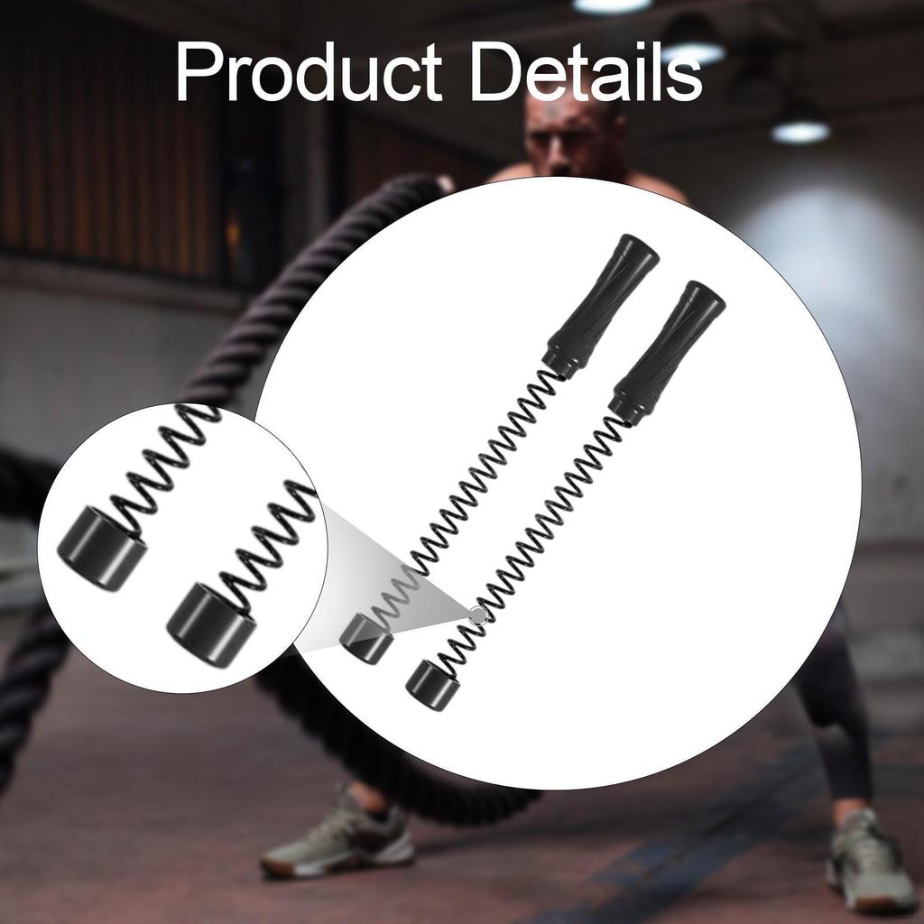 2x Seilloses Battle Ropes Workout Übung für Muskelaufbautraining