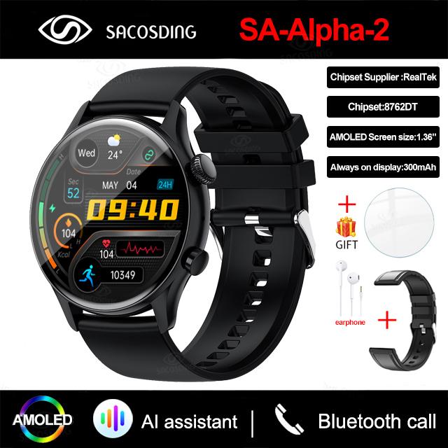 Nfc Bluetooth Anruf Damen Smartwatch Herren Amoled 390*390 Hd Bildschirm Always-On-Display Uhren Wasserdichte Smartwatch Für Xiaomi