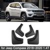 4x pour Jeep Compass 2018   1.4T 2.4T MK2 Garde-boue Pare-éclaboussures Roues Avant Arrière Bavettes d'Aile Accessoires de Style de Voiture
