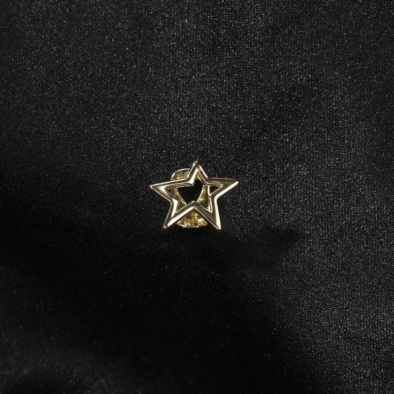 

Pentagram Tooth Cover Copper Star Teeth Cap Hip Hop Grills Punk Teeth Grillz For Fashion Accessory Hip Hop Costume WHITE золотий