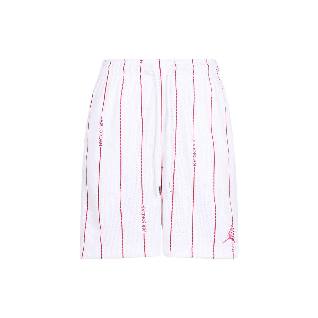 Jordan Essentials Breathable Striped Print Shorts Men Bottoms White DM1358-100