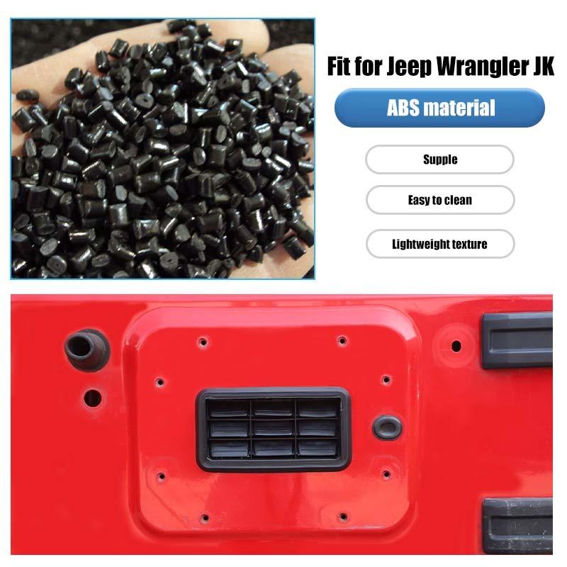 ABS Tailgate Vent Grille Decoration Cover Stickers For Jeep Wrangler JK 2007-2017 Interior Accessories