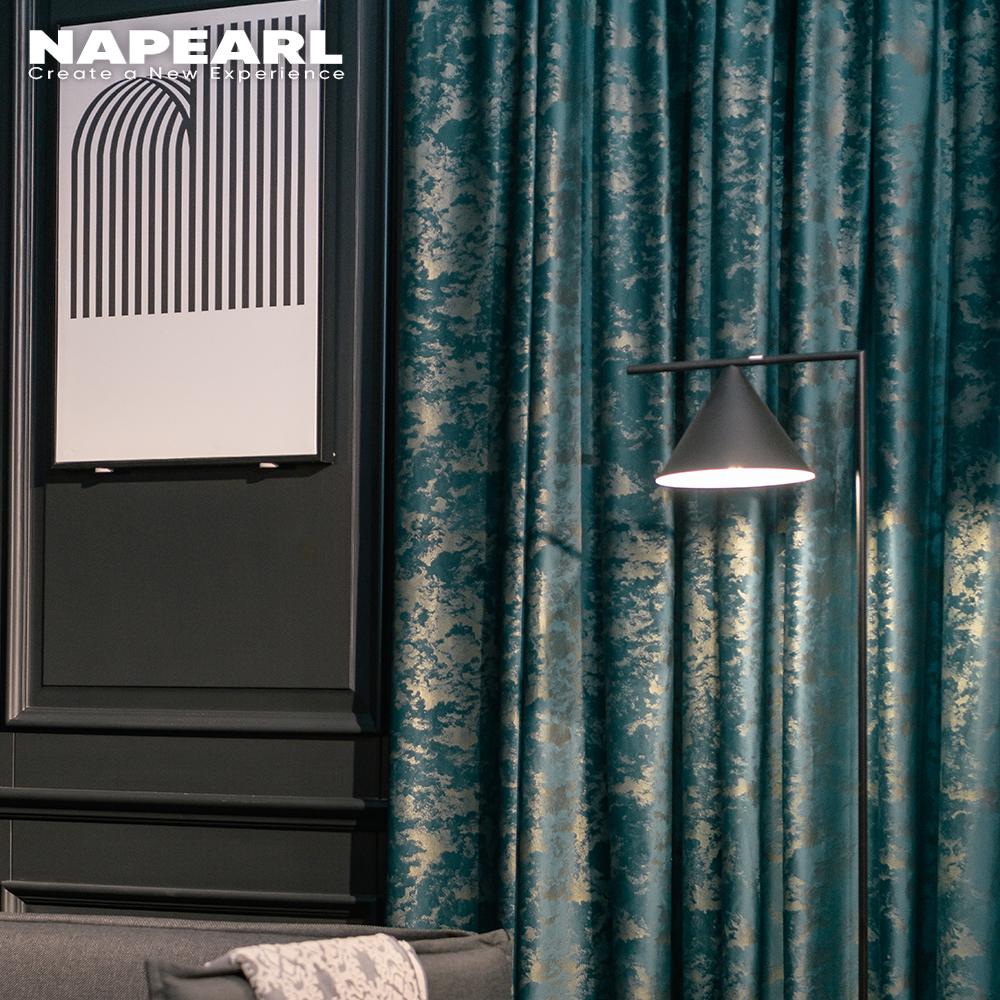 1PC NAPEARL 80% țesătură luxoasă din catifea opaca cu draperii proces de ștanțare la cald pentru dormitor sufragerie decor acasă