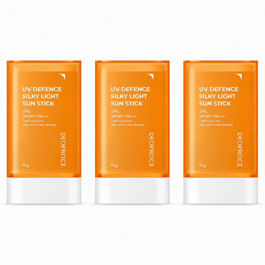 Deoproce UV-Schutz Seidiger Sonnenstift SPF50+ PA++++ 19g*1Stk/2Stk/3Stk/4Stk