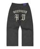 HOODHOOD Hd Chain Embroidery Cotton Pants Charcoal