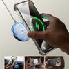 Leather Phone Case for iPhone 15 14 13 12 Pro Max 15 Plus With 360° Holder Frameless for MagSafe Wireless Charging Bumper