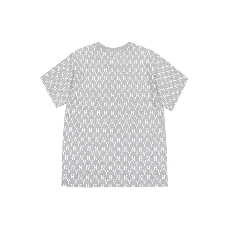 MLB New York Yankees Full Mark Print Round Neck American Vintage Short Sleeve T-Shirt Unisex T-Shirt Gray 31TSM1131-50M