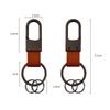 Car Vintage Leather Keychain Ring Zinc Alloy Chain Key For Toyota Hilux Aygo Yaris Ractis Corolla Camry CHR Auris Tacoma Cruiser