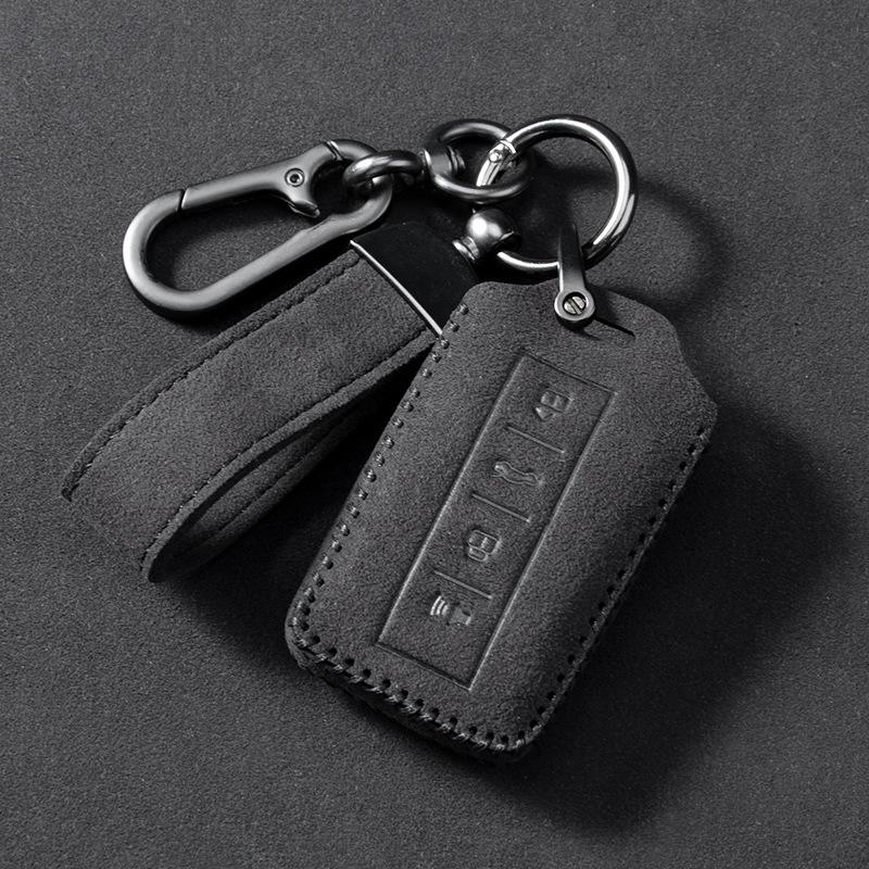 Compatible Suede Key Case for Tank 300/500, Protective Car Key Shell with Buckle