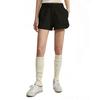Calvin Klein Letter Embroidered Elastic Waist Straight Leg Shorts Women shorts Black 40WI253BAE