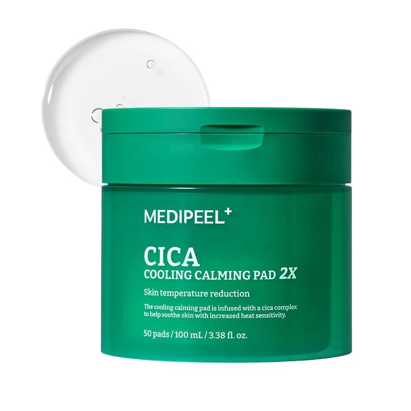 MEDI-PEEL Cica Chłodzące Łagodzące Płatki 2X 100ml 50 szt.