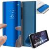 Coque de protection rigide pour Samsung Galaxy A53 5G - BOOLING - Clear View Bleu - Fenêtre translucide avant