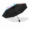 1pc Mermaid Cats Automatic Folding Umbrella - 8-Rib Automatic Open/Close, Portable Collapsible Compact Umbrella yy251218065