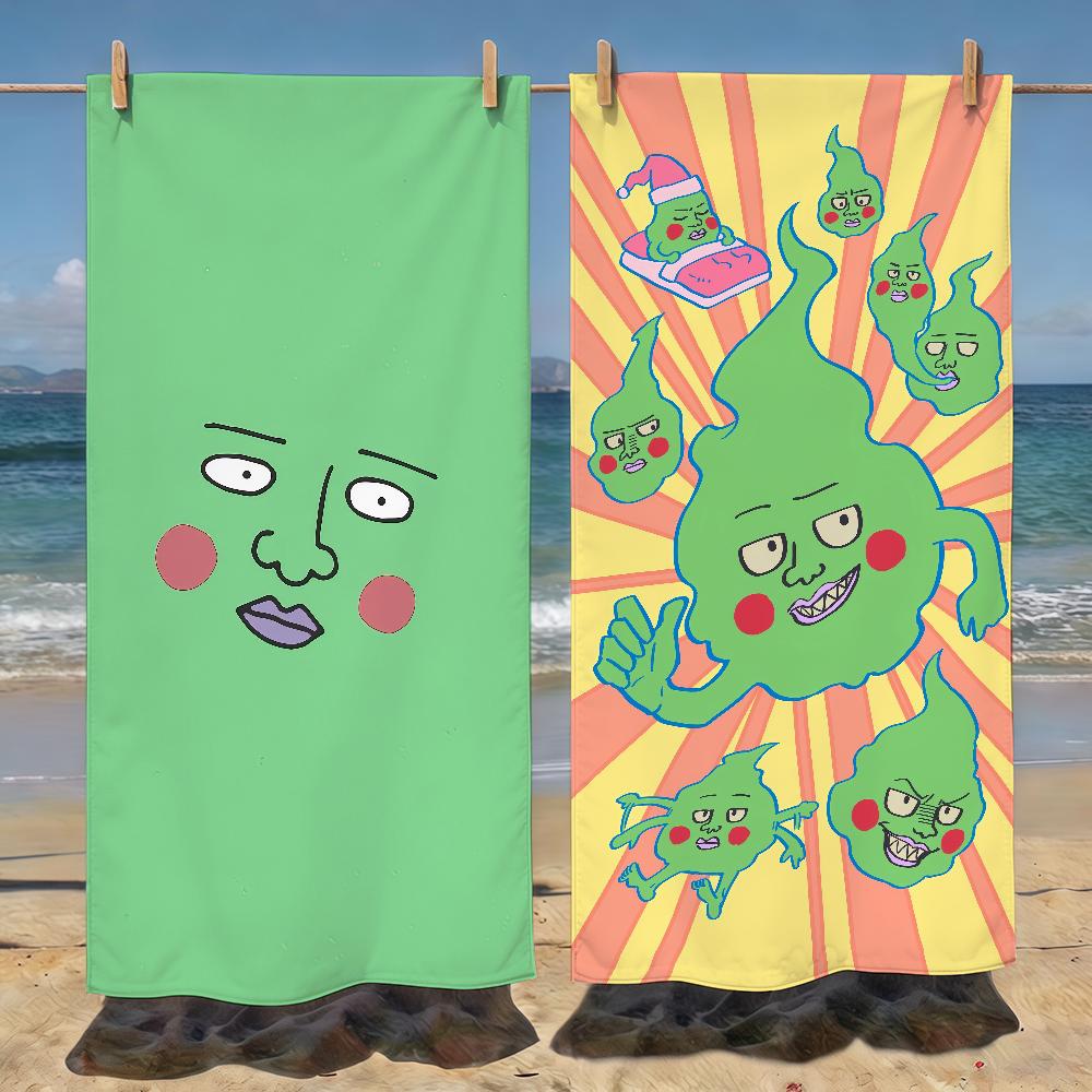Anime M-Mob P-PsychoS 100 Towel Soft Pool Gift For Travel Gym Shower Camping Quick Dry Sports Beach Towels