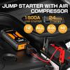 Portable 12V Car Jump Starter with Booster Cables, Emergency Power for Cars Trucks SUVs (Up To 8.0L Gas/6.5L Diesel), Compact &