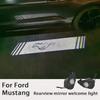 For 15-23 Ford Mustang  HD Led Rear View Mirror Welcome Light Mustang Door Projection Light Atmosphere Light Modification CVX1