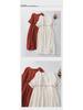 2023 Summer Women's Retro Embroidered Cotton-Linen Short Sleeve Dress