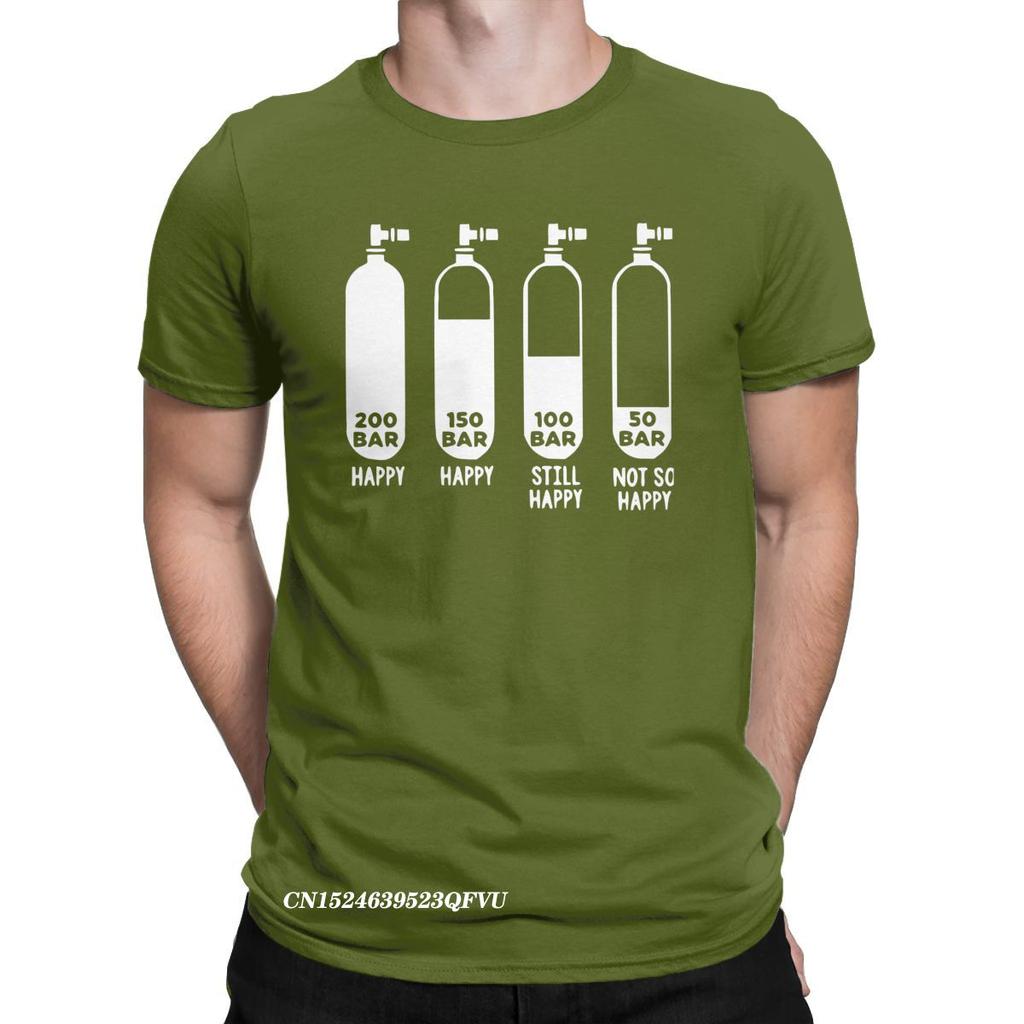 Herren T-Shirt Tauchen Taucher 200 Bar Verrückt Baumwolle T-Shirts Harajuku Scuba T-Shirt Rundkragen Kleidung Original
