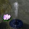 Fontana Solare da 13cm/16cm con 6 Ugelli Avviamento Rapido Alta Efficienza Alimentata a Energia Solare Pompa Fontana per Bagno Uccelli