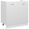 VidaXL Under-sink Cabinet "Lyon" White 80 X 46 X 81.5 Cm Engineered Wood 801196