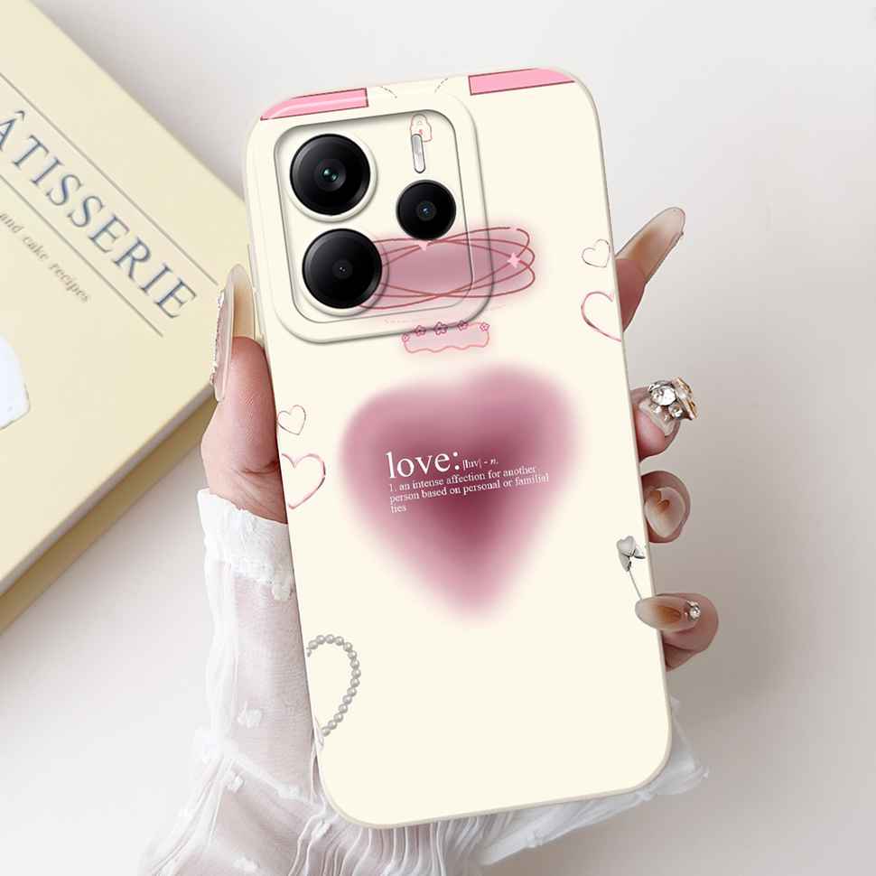 Luxury Rose Cover For Xiaomi Redmi Note 14 5G Case 6.67" Soft Slim Phone Case For Redmi Note 14 Note14 5G Capa Bags