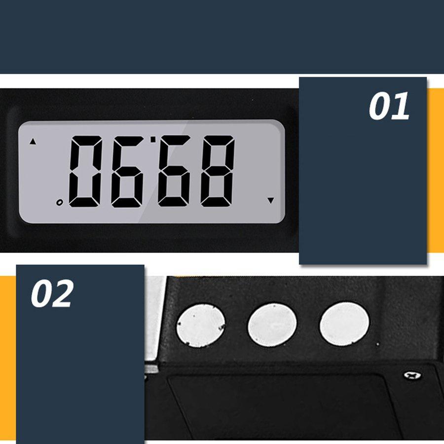 Cube Inclinometer Angle Gauge Meter Digital Protractor Electronic Level Box