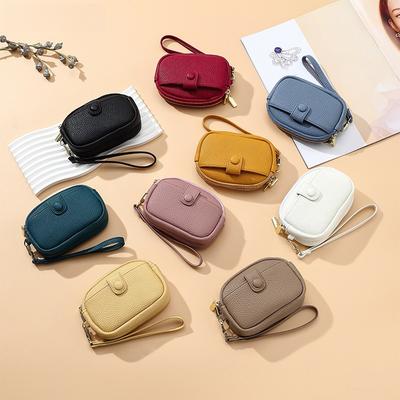 1pc New Mini Wallet for Women Large Capacity Double Zipper Storage Bag Multi Functional Small Wallet
