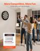 Dartboard with 6 Darts & Scoring Kit, Self-Healing Sisal Fibers Dartboard with Staple-Free Bullseye & Rotating Number Ring, 451mm Professional Steel