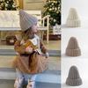 Solid Color Children's Knitted Hat Autumn Winter Girls Boys Cap New Crochet Baby Hat  Kids Beanie