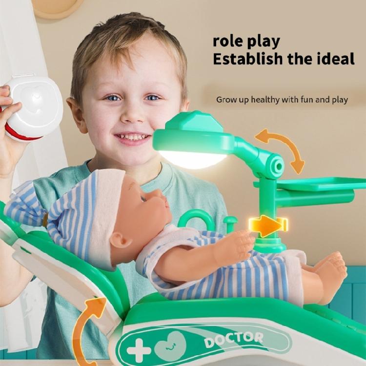 Children Pretend Play Doctor Dentist Kits with Realistic Doctor Tools and Accessories for Preschool Kids Fun Learning