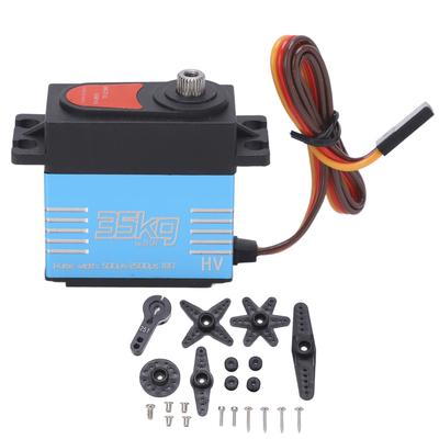 Qy3235mg Yüksek Hızlı Metal Dişli 35kg Büyük Tork Dijital Servo 1 8 1 10 RC Araba Robot İçin