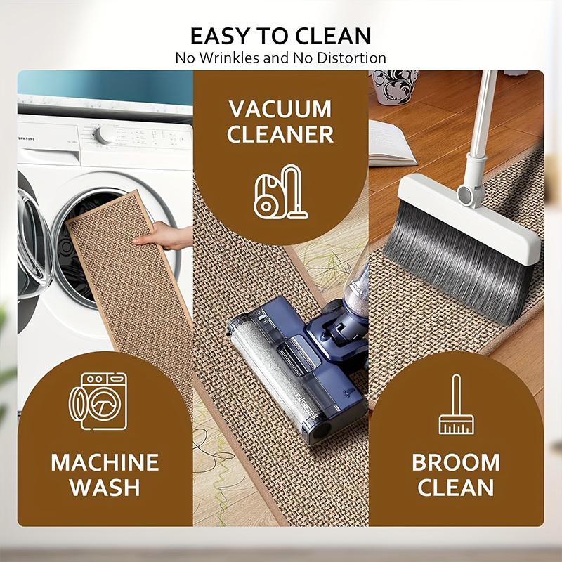 1PC/15PC Anti Moving Staircase Covers Slip Resistant Linen Self Adhesive Stair Mats for Elders and Pets 4 Colors