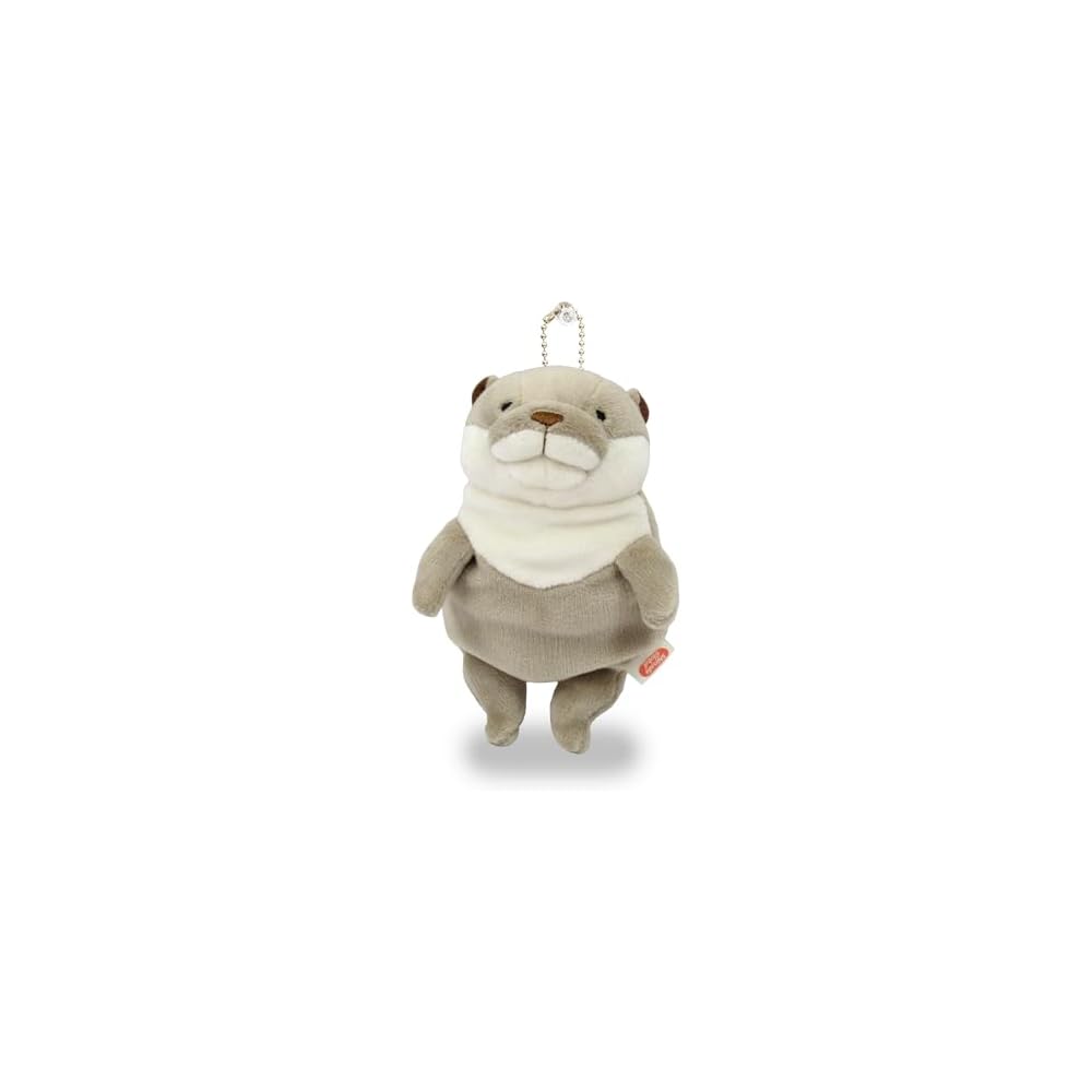 Shinada Global Mochi Series Gray Mini Plush Otter Toy 7x5x14cm Animal MOKW-0088G