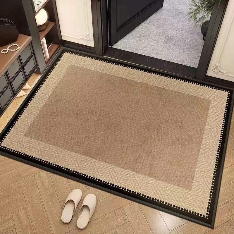 Entrance Door Mat Shaped Foyer Entrance Mat Earth Foot Mat Dirt Resistant and Wear-resistant Door Mat
