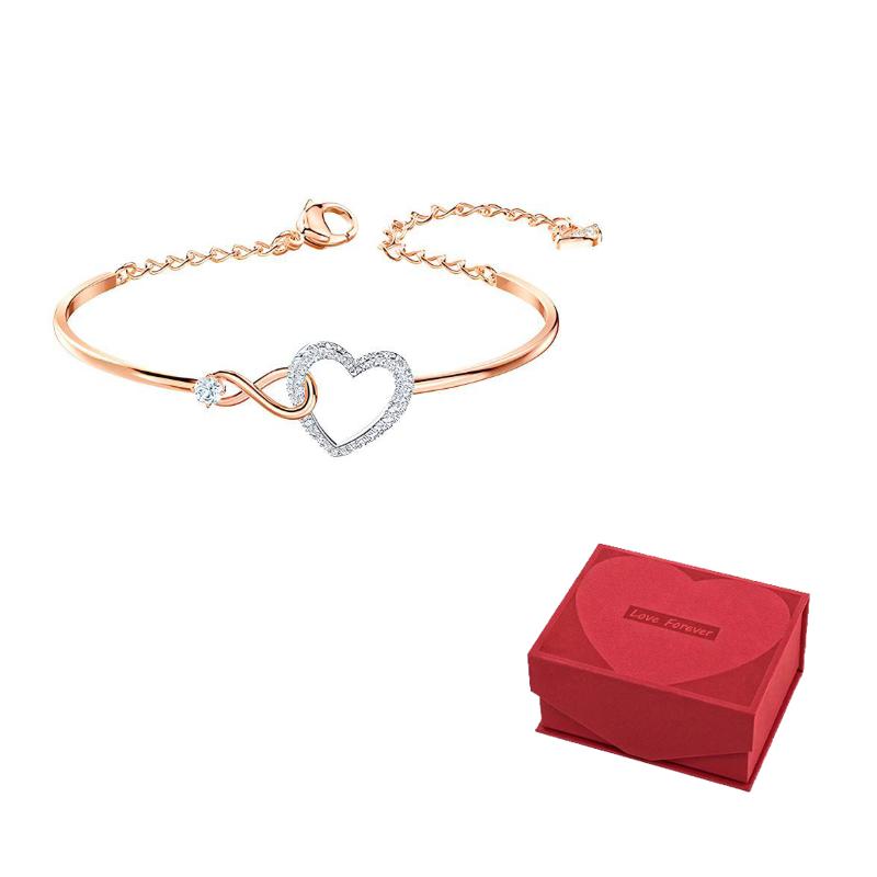 Swarovski Hyperbola Bracelet F-Love Red Gift Box розового золота