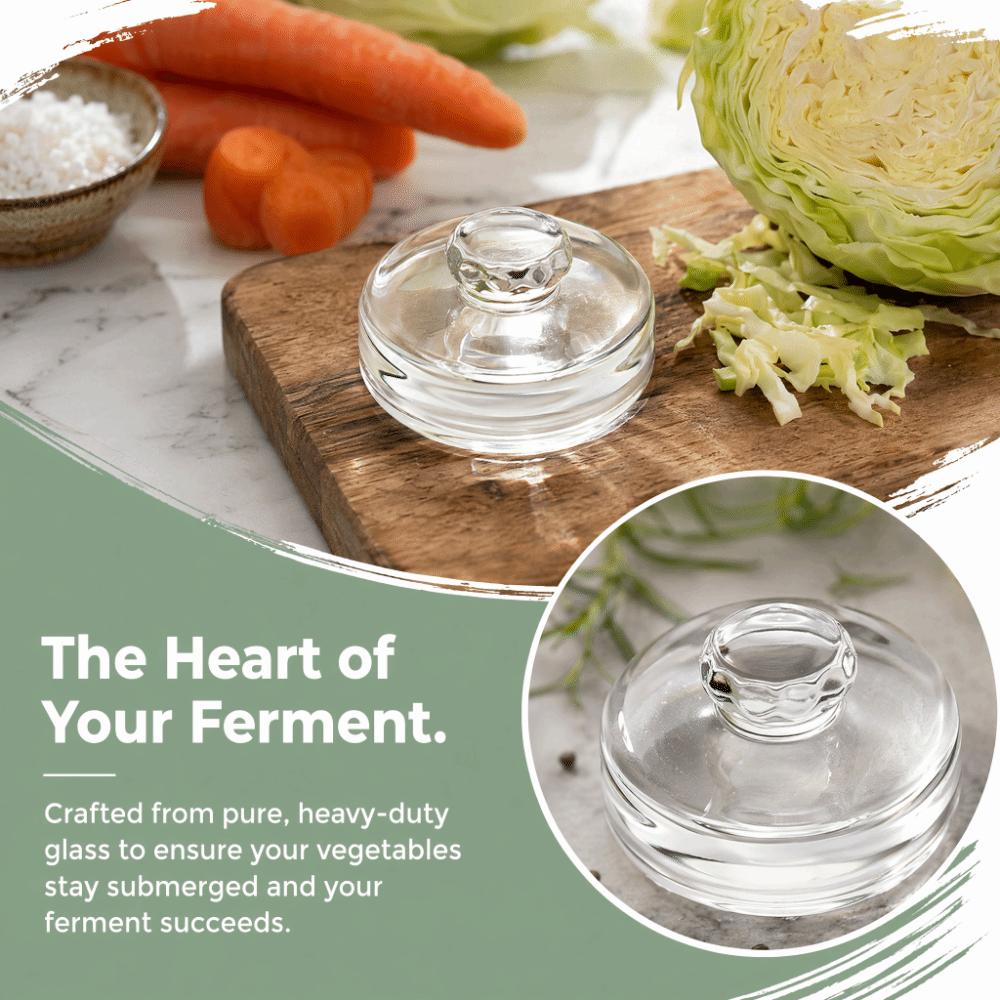 With Handle Heavy Fermenting Weights Fermented Wide Mouth Mason Jar Lid Kimchi Making