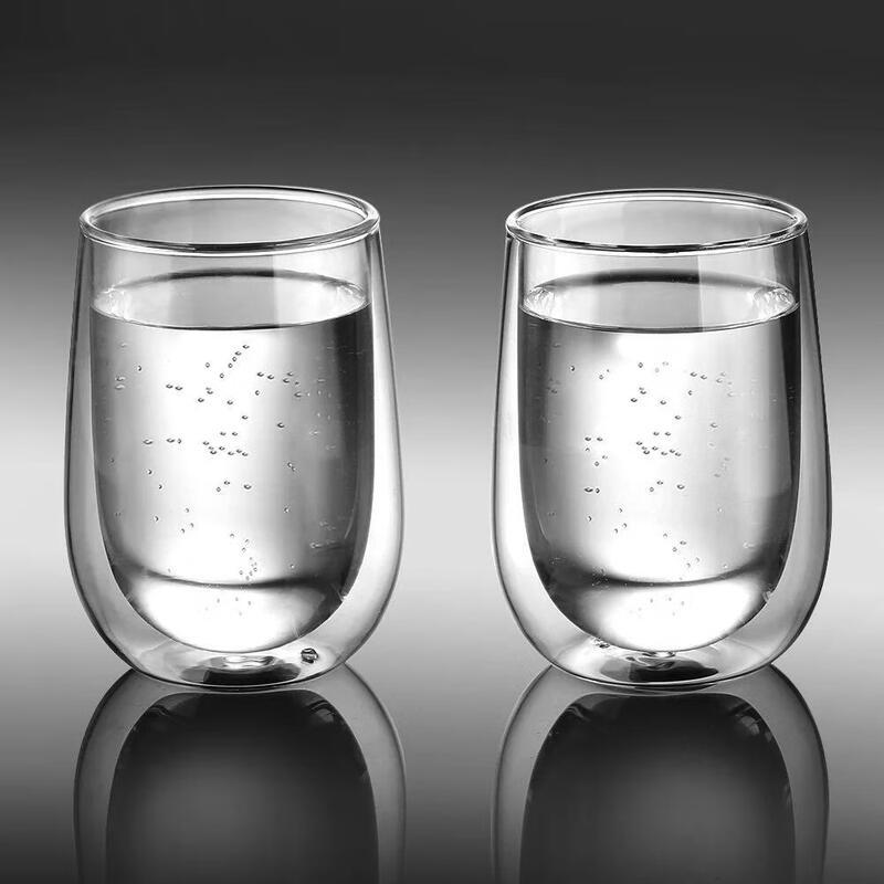 Double-Wall Insulated Glass Mug
