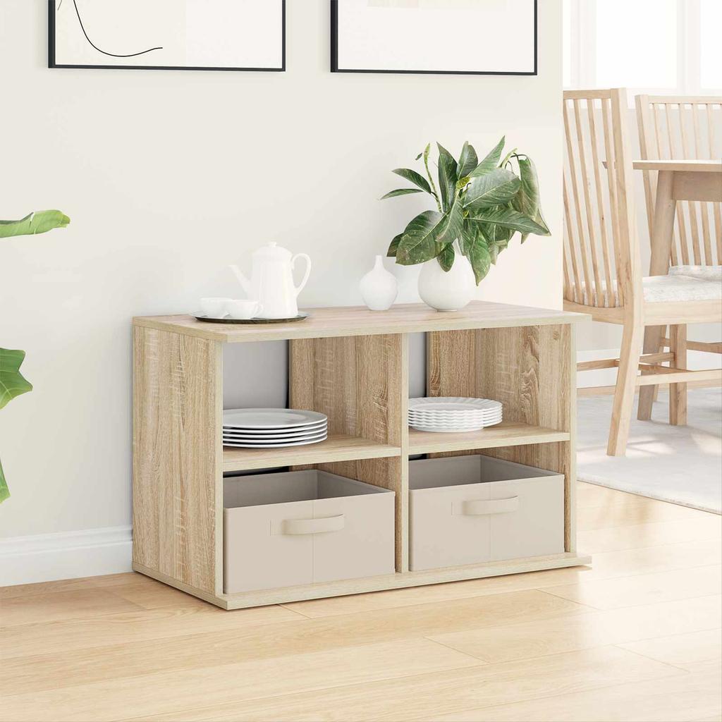 TV Stand with Drawers Sonoma Oak 79 x 40 x 48 cm