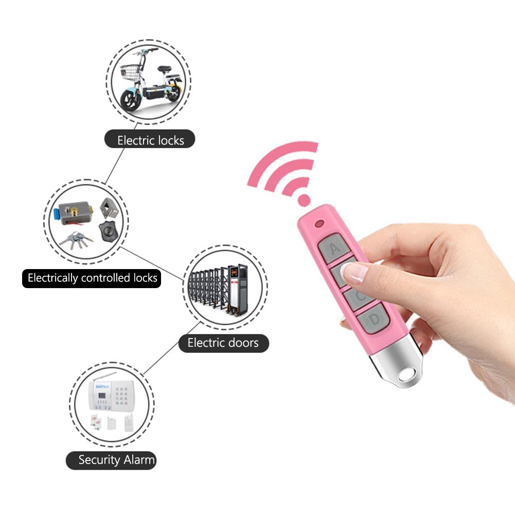 433MHz Auto Copy Remote Control Electric Garage Door Opener Remote Controller Duplicator 4 Channel Transmitter Cloning Car Key
