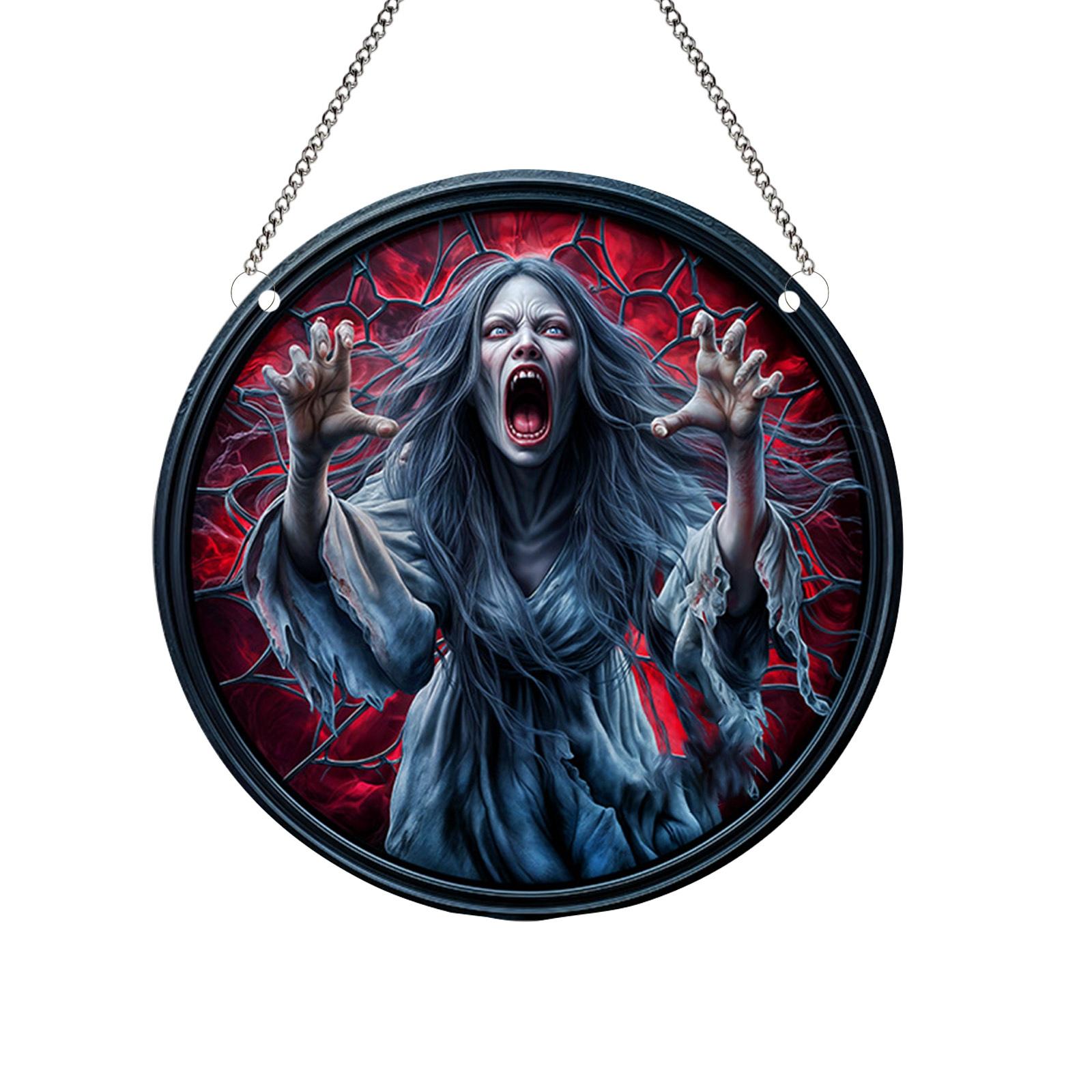 

Хэллоуин Декоративная подвеска Окно Ловец солнца Украшение, В качестве подарка Декоративная подвеска, Праздничная атмосфера Подвеска One Size