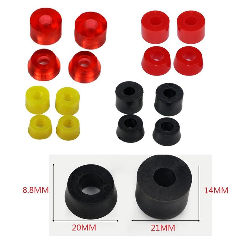 PU Skateboard Trucks and Wheels Bushing Kit Shock Pad Set for Double Tilt Boards