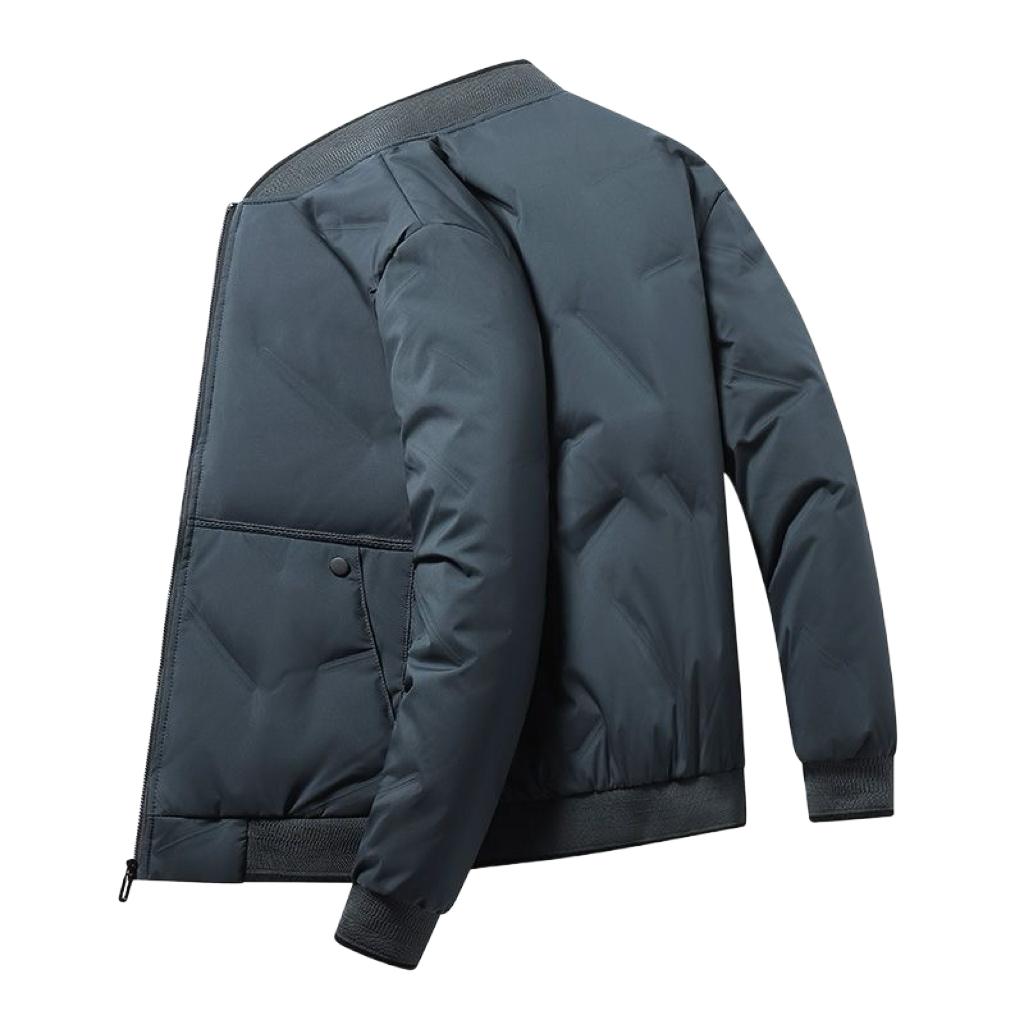 High end business men's winter short cotton jacket * * thick warm baseball collar jacket for men's fashion, cold proof down cott