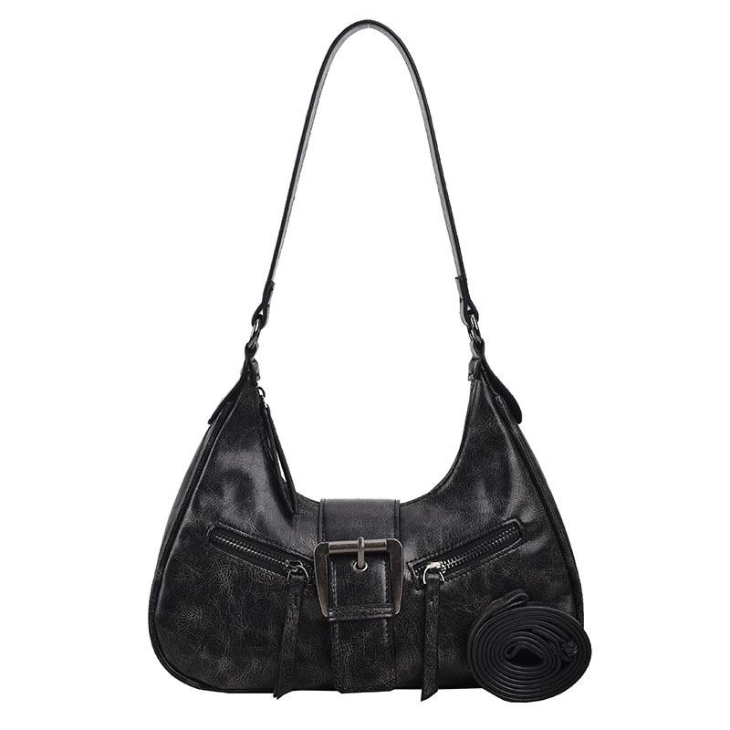 Ielgy Melade Retro Underarm Female Bag Fashionable All-Match One-Shoulder Messenger Portable Crescent Bag