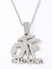 Collana Lunga Hip Hop Full Diamond Splicing Letter OTF Ciondolo Accessorio Punk Trendy Rap Cuban