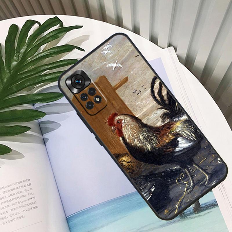 Cock Rooster Chicken Funda For Xiaomi Redmi Note 13 10 11 12 14 15 Pro Plus Case For Redmi 15C 12C 13C 14C 10C 15