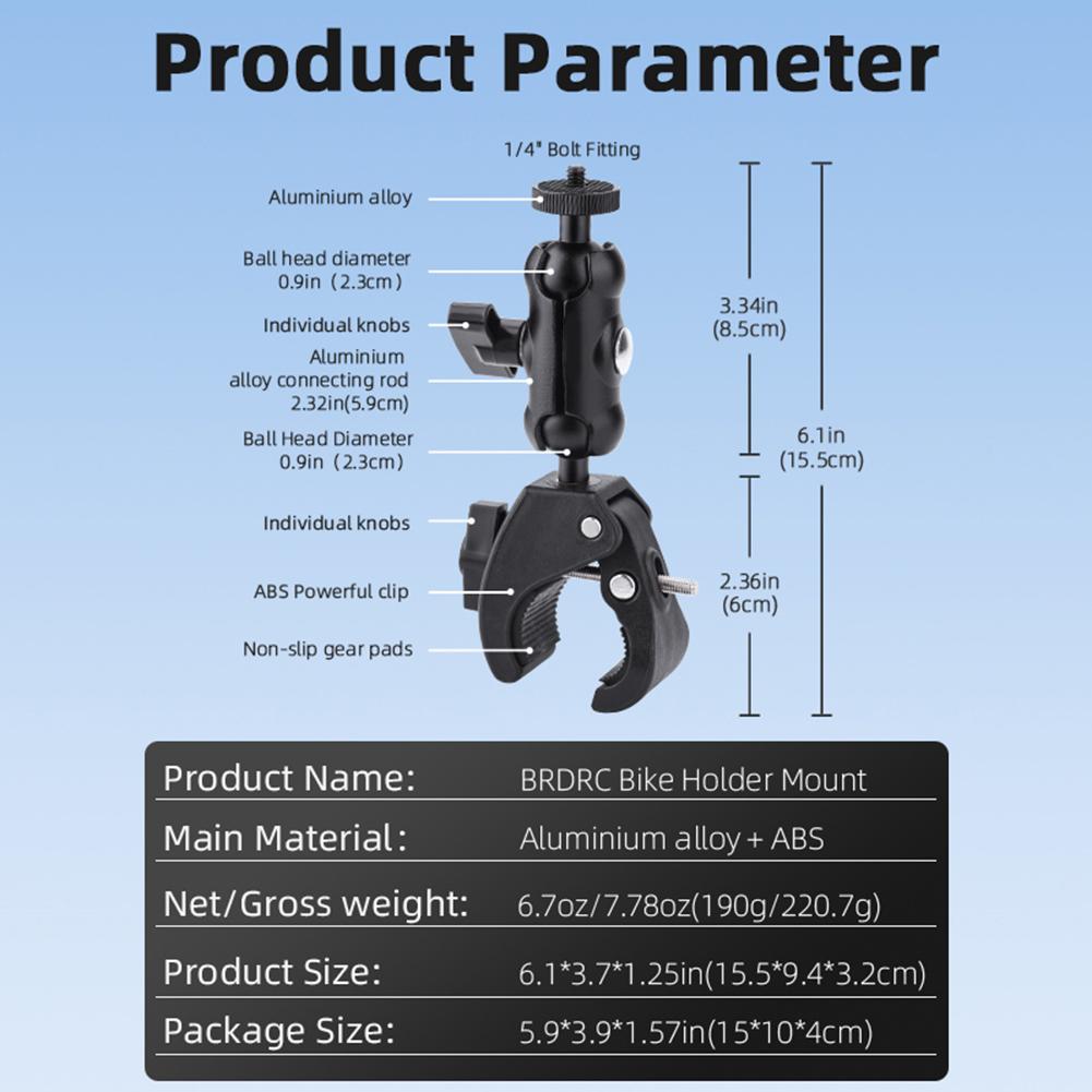 Expansion Kit Motor Bike Bicycle Mount Holder Expansion Module Bike Clamp Clip Base Mount Adapter for DJI OSMO Pocket 3 Camera