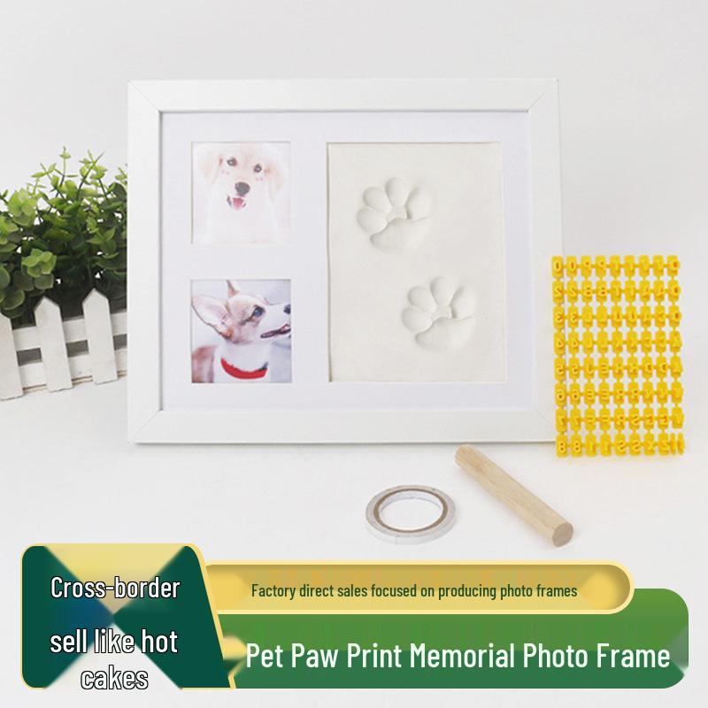 Pet Paw Print Ink Pad Frame for DIY Memorial Photos