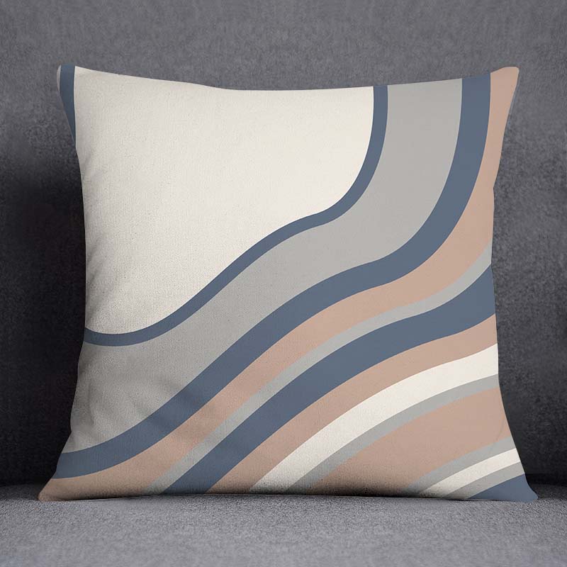 Nordic Flower Geometric Pattern Decorative Pillowcase Square Pillowcase Home Office Decorative Cushion Cover