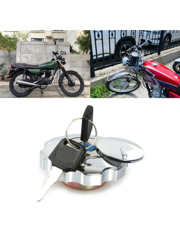 Motorcycle Oil Fuel Gas Tank Cap Lock Set for CG125 Replacement Gas Tank Cover Motorbike Repair Accessories Spare Parts