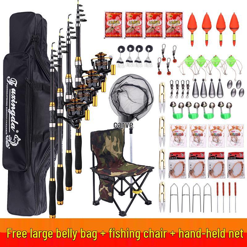 Meeresruten-Kombination: Kaufe eins, erhalte drei Angelruten & Ausrüstung für weite Würfe